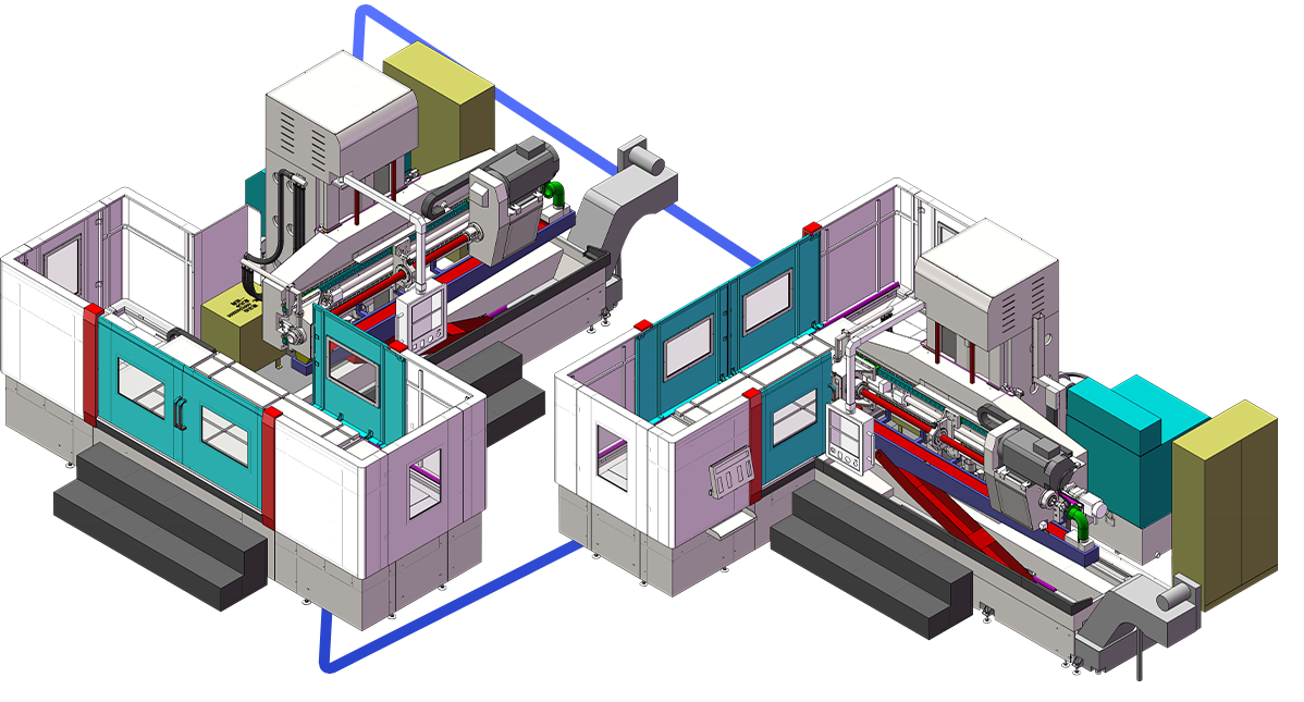 Three axis gundrilling machine