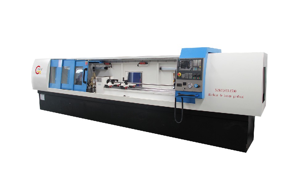 Single spindle CNC gun drilling machine