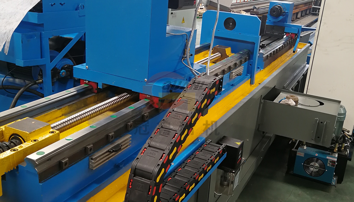Deep hole rifling machine