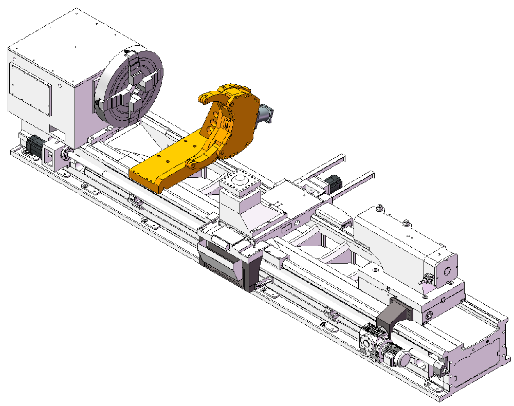 CNC heavy duty horiozontal lathe