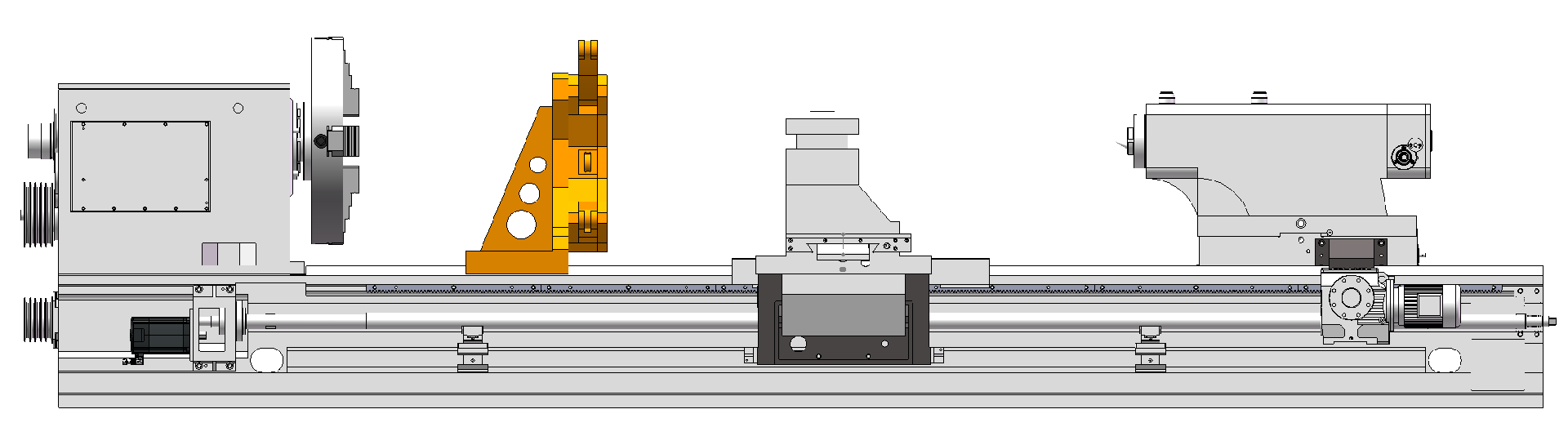 CNC heavy duty horiozontal lathe