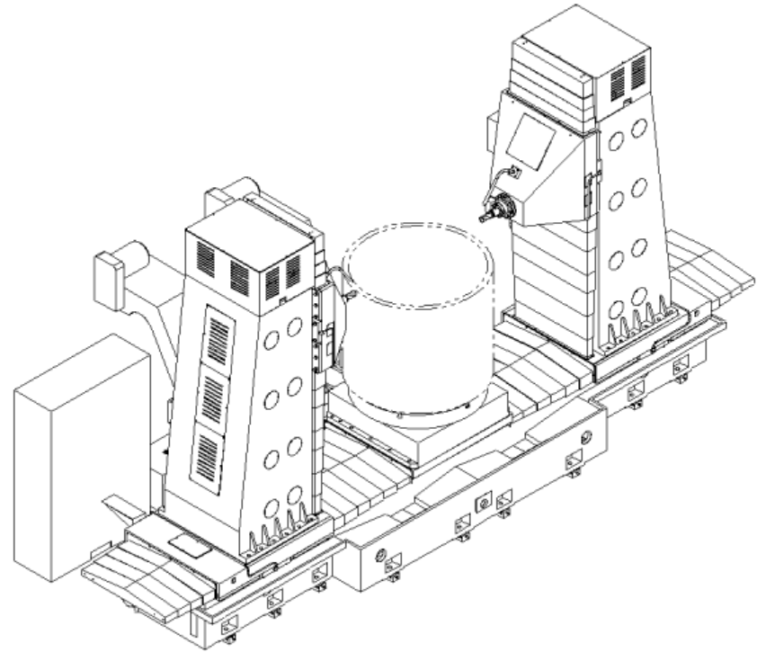 ZK6020 double spindle counter-drilling CNC drilling machine